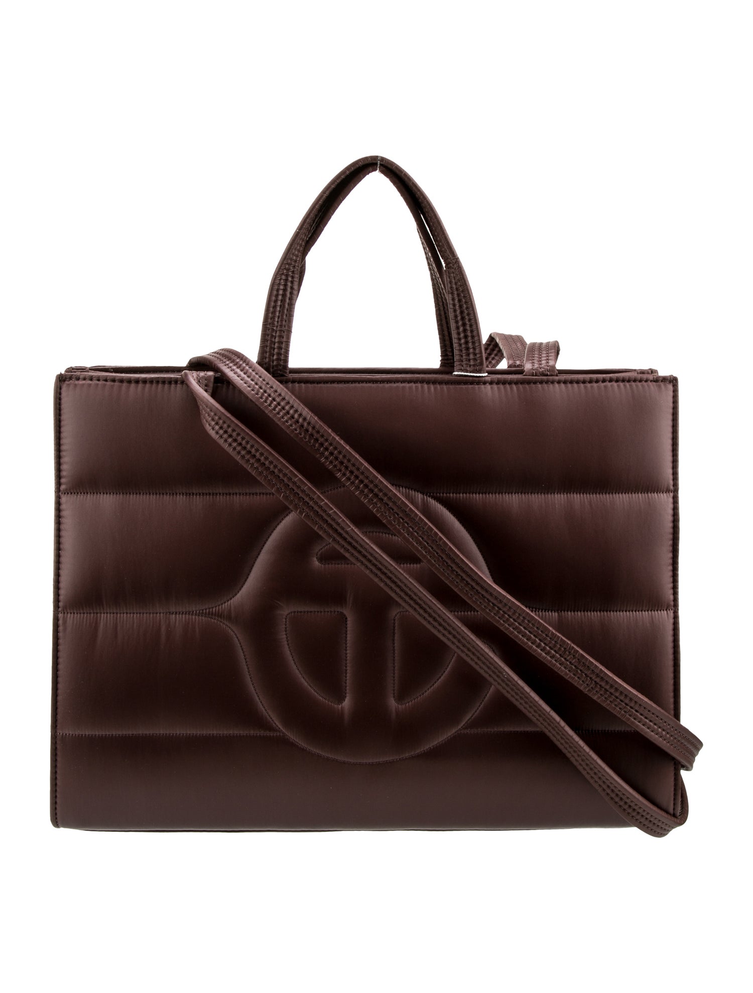 Moose Knuckles x Telfar Nylon Chocolate Puff Shopper Medium w/ Tags