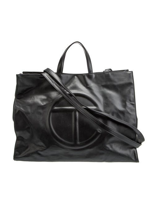 Telfar Vegan Leather 'Black' Shopping Large