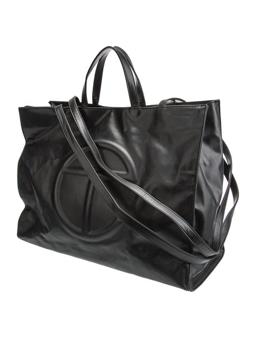 Telfar Vegan Leather 'Black' Shopping Large