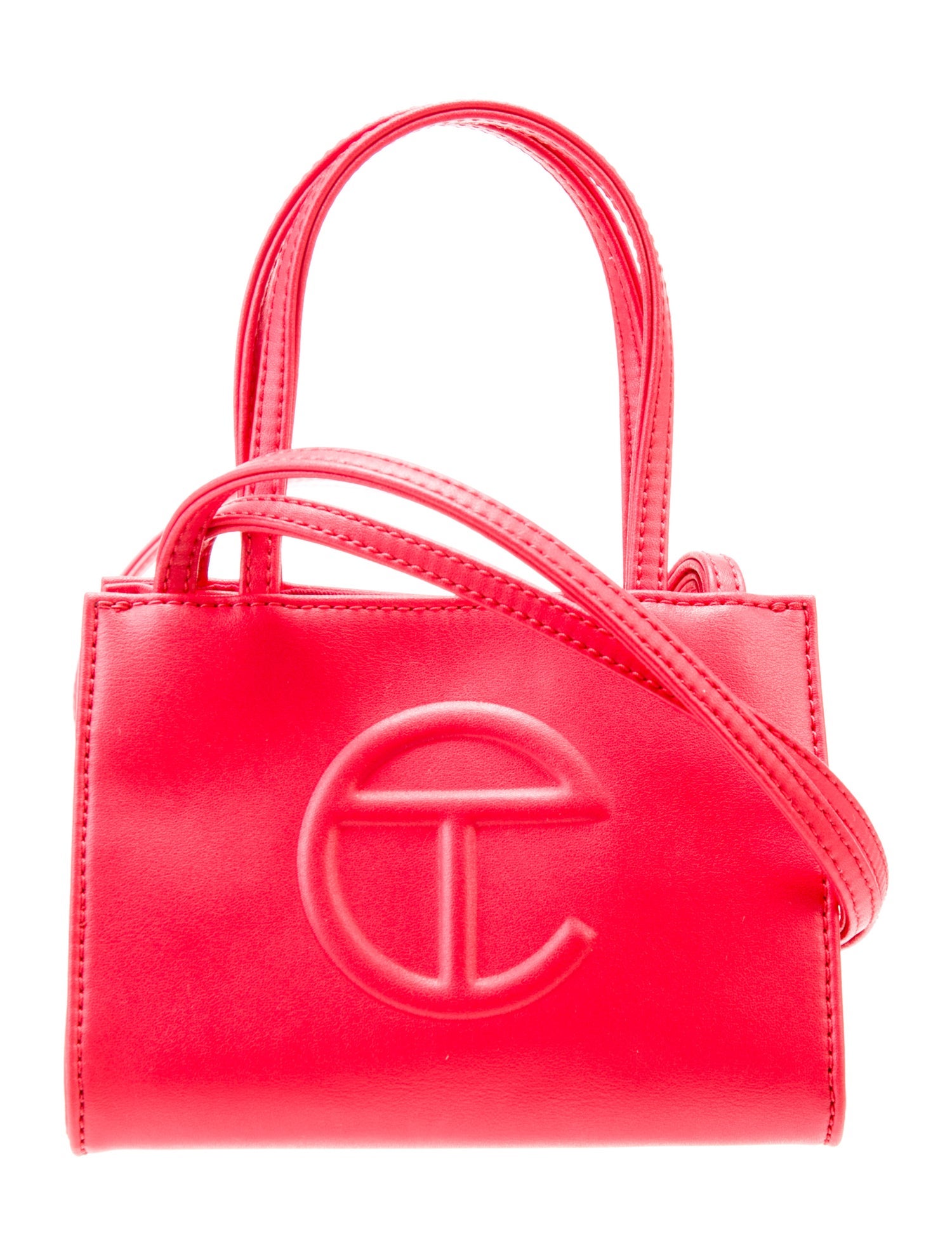 Telfar Vegetarian Leather Top Handle Bag Small