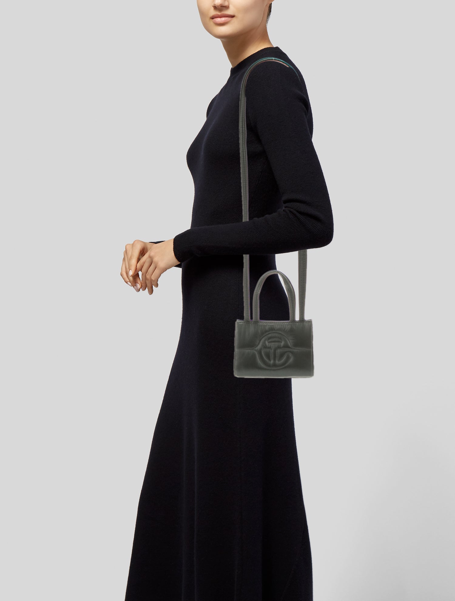 Telfar Nylon Small Green Puff Shopper Small