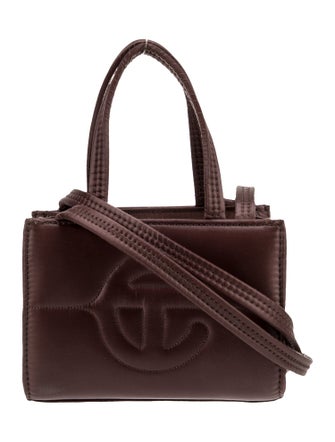 Telfar Nylon Small Chocolate Puff Shopper Small