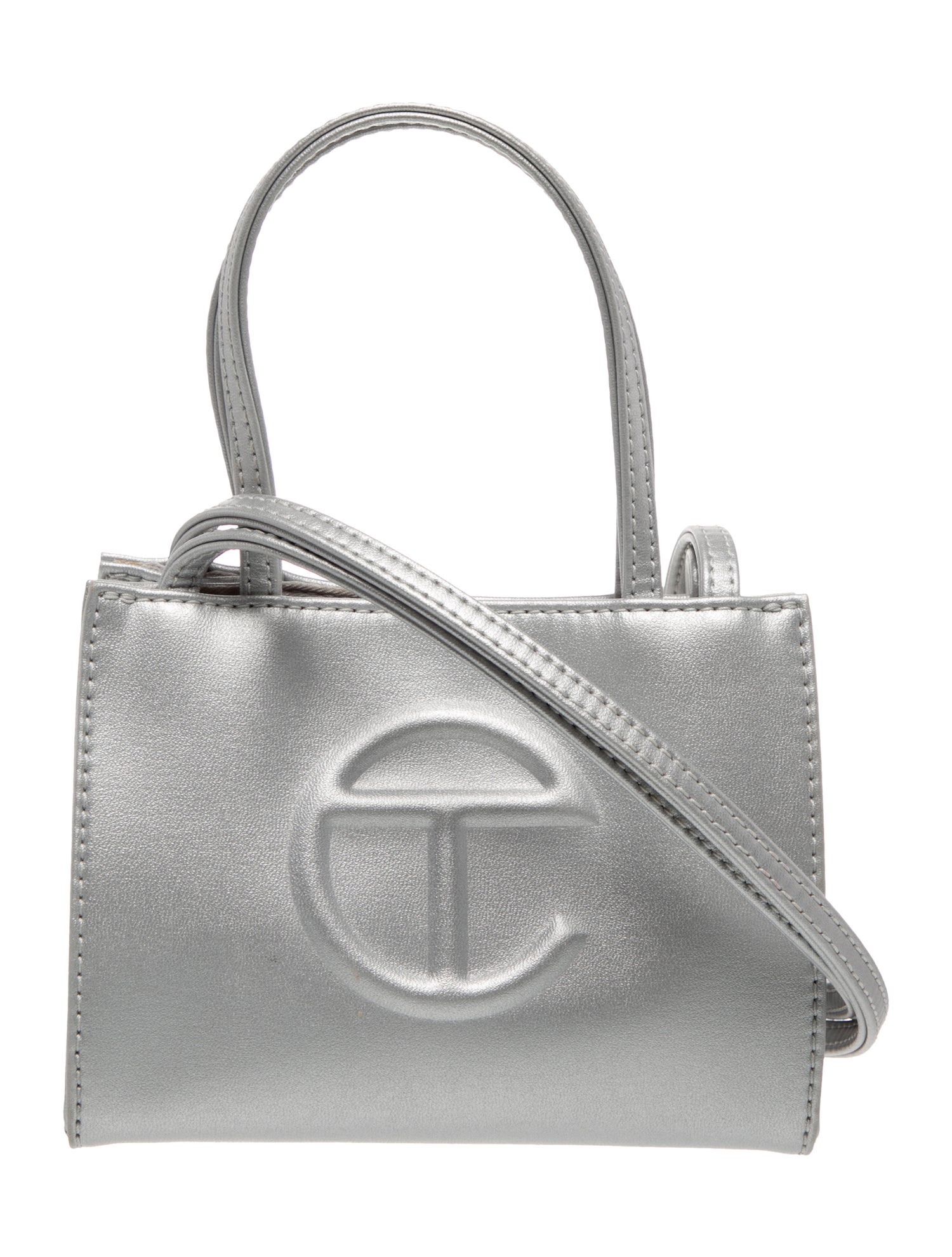 Telfar Vegan Leather Top Handle Bag Small