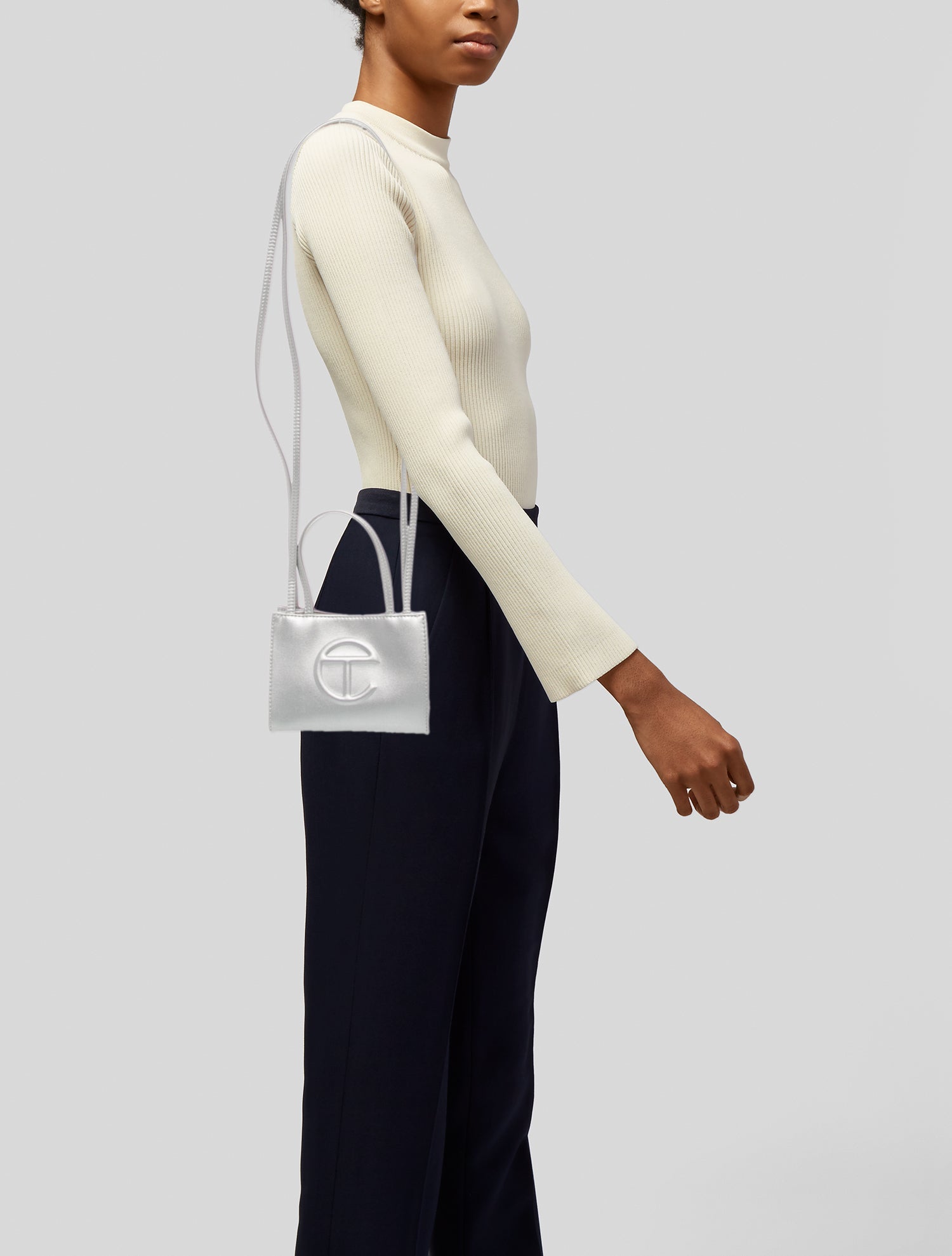 Telfar Vegan Leather Top Handle Bag Small