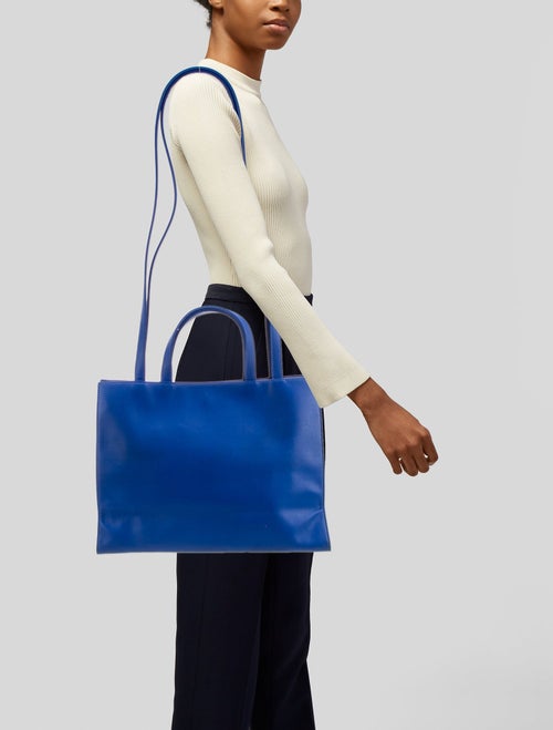 Telfar Vegan Leather 'Painter's Tape' Shopping Bag Medium