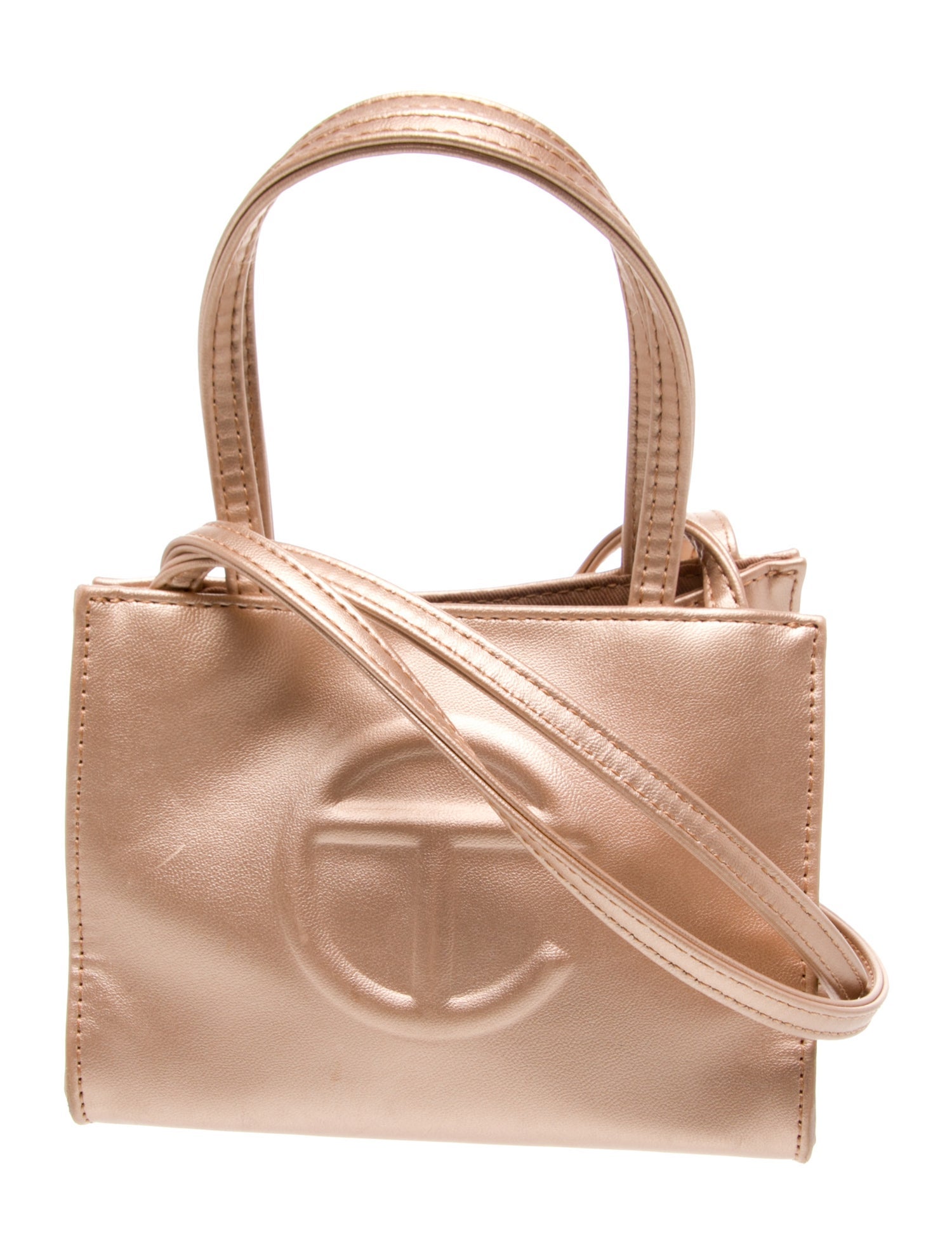 Telfar Leather Top Handle Bag