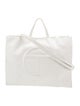 Telfar Vegan Leather Large White Shopping Bag Large