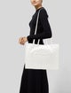 Telfar Vegan Leather Large White Shopping Bag Large