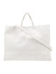 Telfar Vegan Leather Large White Shopping Bag Large