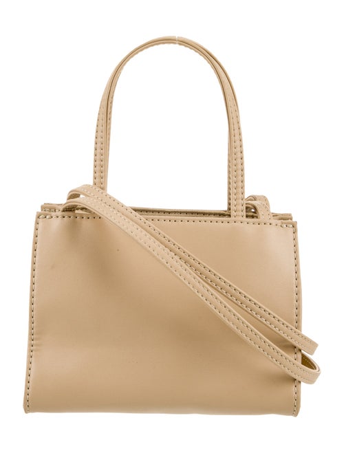Telfar Vegan Leather Small Cream Shopping Bag Small