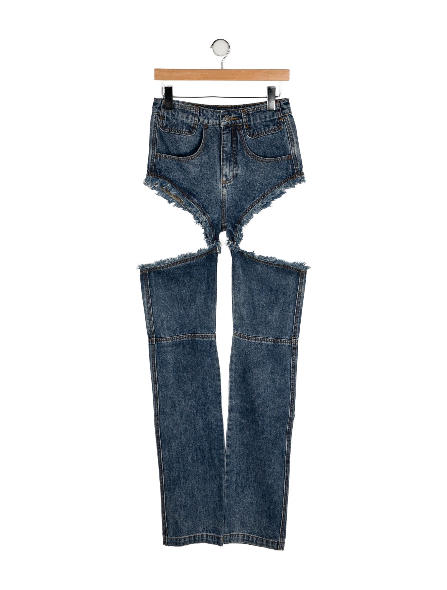 Telfar High-Rise Straight Leg Jeans