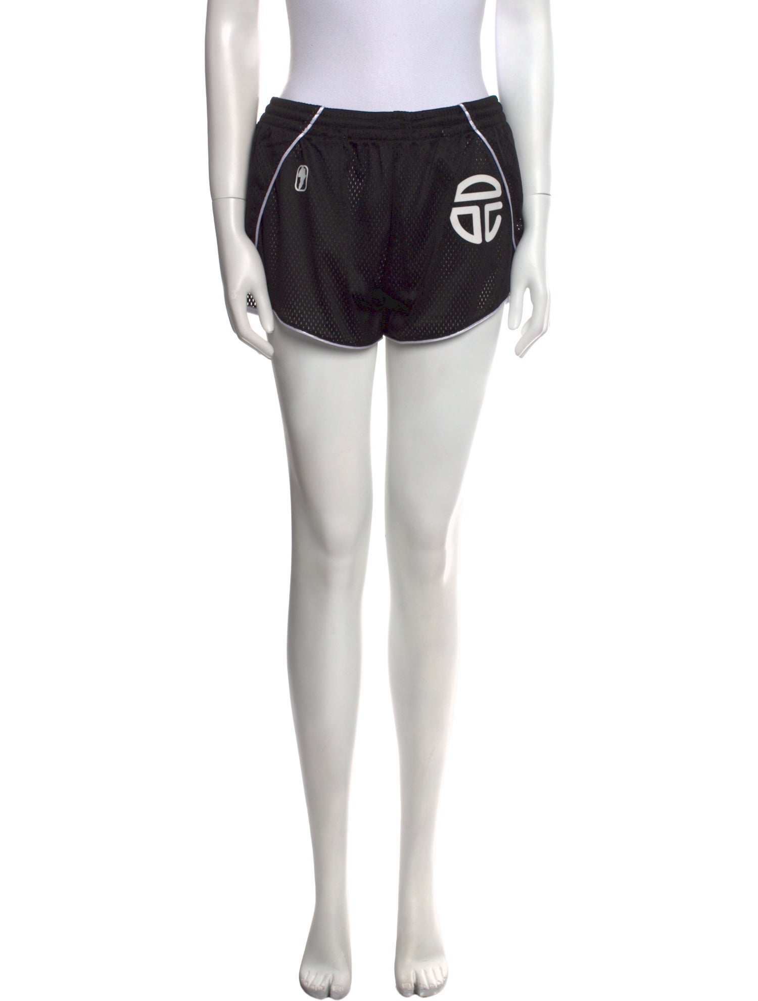 Telfar Graphic Print Mini Shorts