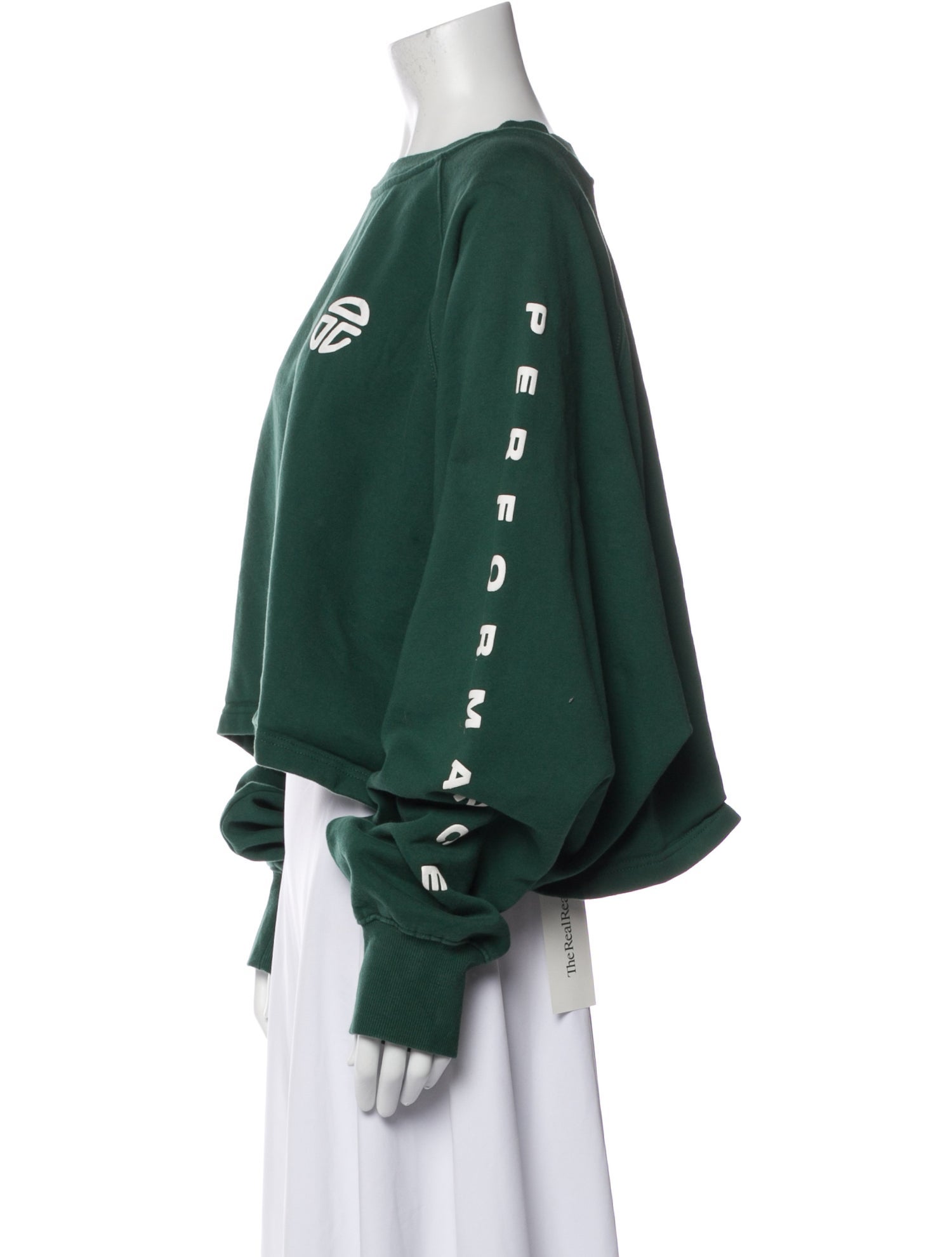 Telfar Graphic Print Scoop Neck Sweatshirt