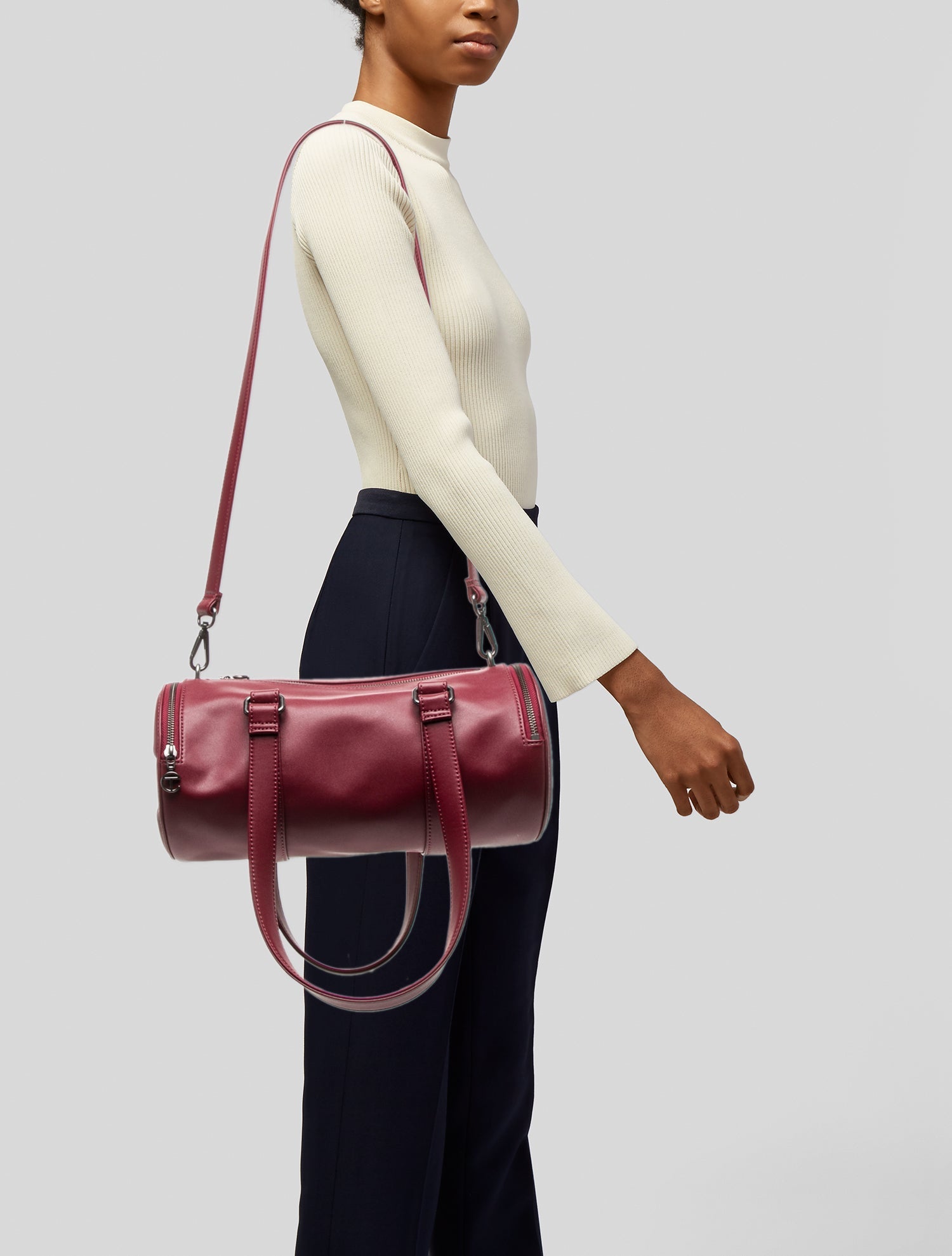 Telfar Leather Top Handle Bag