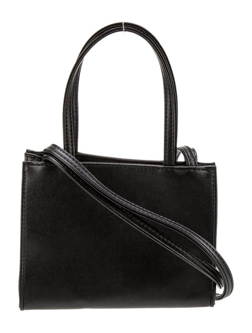 Telfar Vegan Leather Black Shopping Bag Small