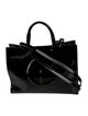 Telfar Vegan Patent Leather Patent Black Shopping Bag Medium