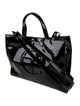 Telfar Vegan Patent Leather Patent Black Shopping Bag Medium