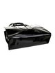 Telfar Vegan Patent Leather Patent Black Shopping Bag Medium