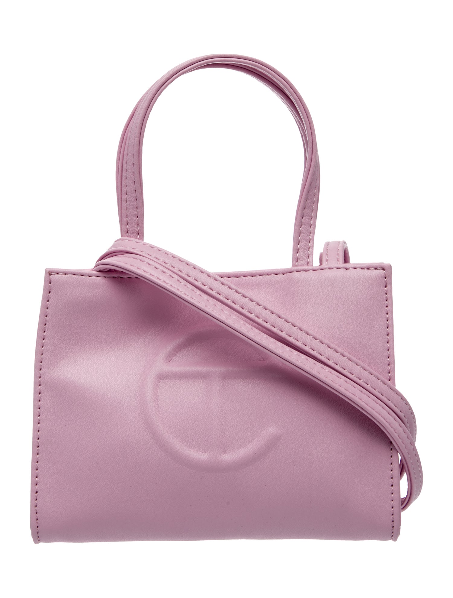 Telfar Leather Top Handle Bag