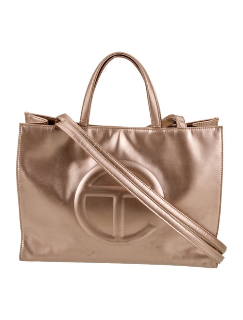 Telfar Vegan Leather Copper Shopping Bag Medium