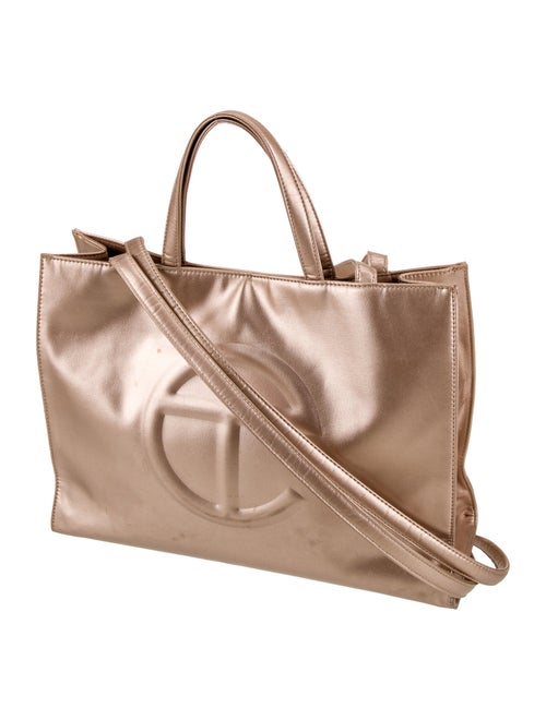 Telfar Vegan Leather Copper Shopping Bag Medium
