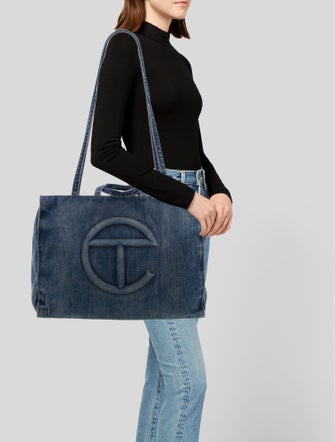 Telfar Denim Crossbody Bag w/ Tags