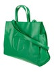 Telfar Vegan Leather Greenscreen Shopping Bag Medium
