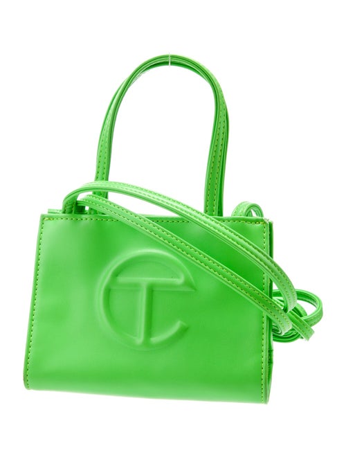 Telfar Vegan Leather 'Highlighter Green' Shopping Small