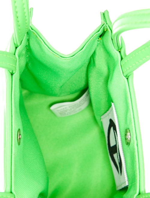 Telfar Vegan Leather 'Highlighter Green' Shopping Small