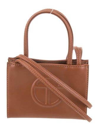 Telfar Vegan Leather Small Tan Shopping Bag Small