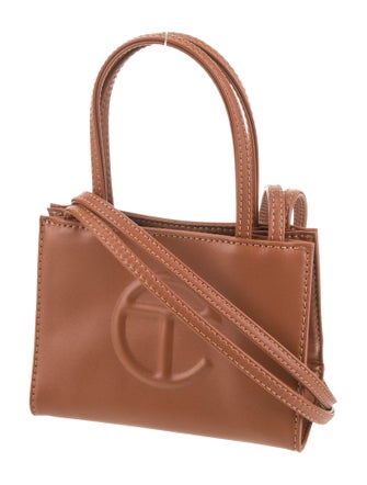 Telfar Vegan Leather Small Tan Shopping Bag Small