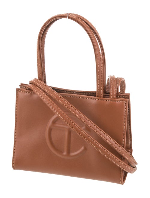 Telfar Vegan Leather Small Tan Shopping Bag Small