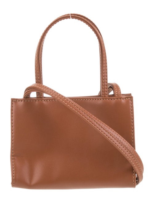 Telfar Vegan Leather Small Tan Shopping Bag Small