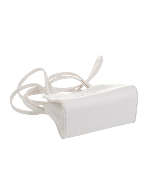 Telfar Vegan Leather White Shopping Bag Mini