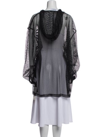 Telfar Lace Pattern Cowl Neck Tunic