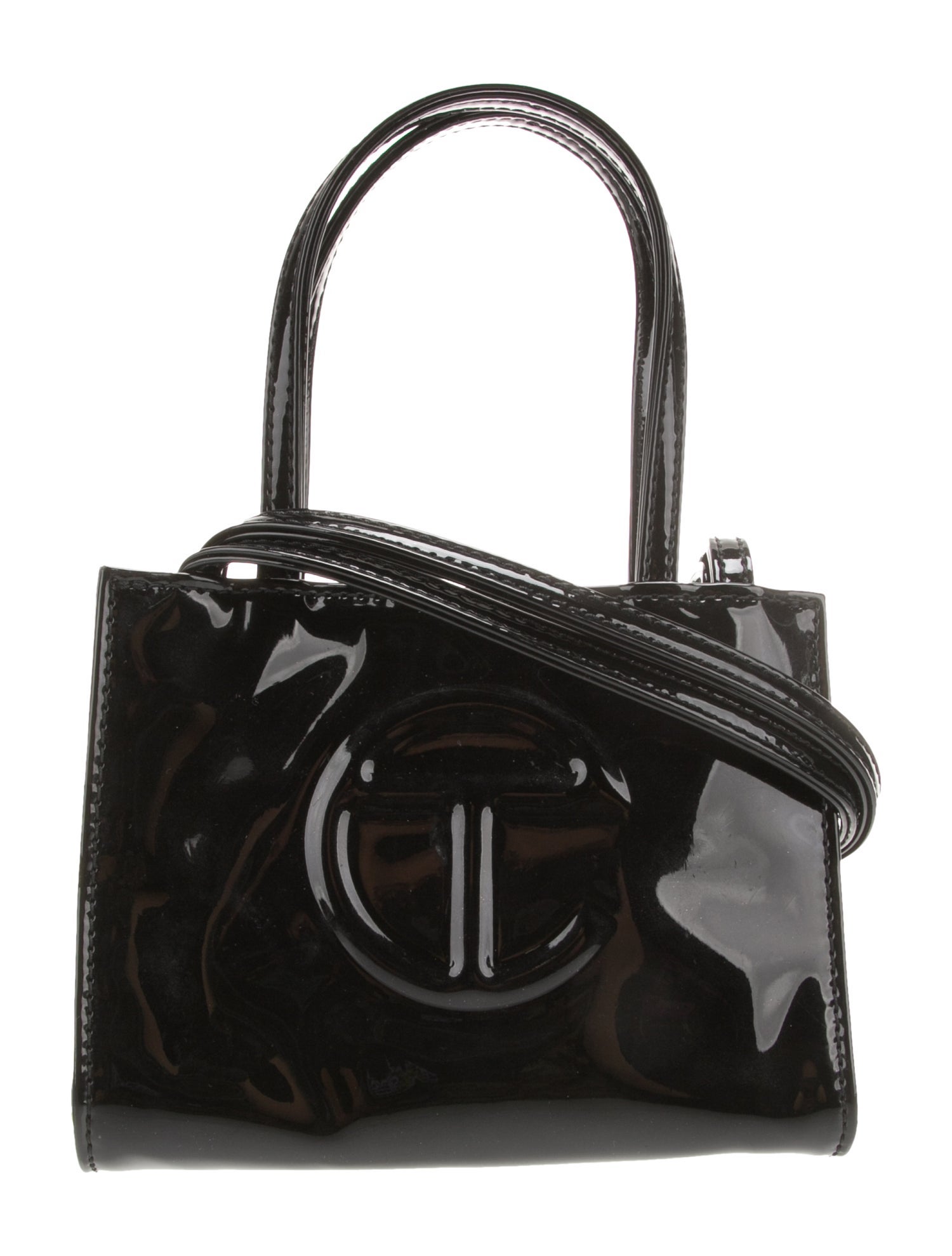 Telfar Vegan Patent Leather Crossbody Bag