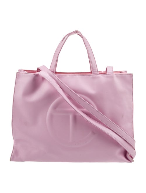 Telfar Vegan Leather Medium Bubblegum Shopping Bag