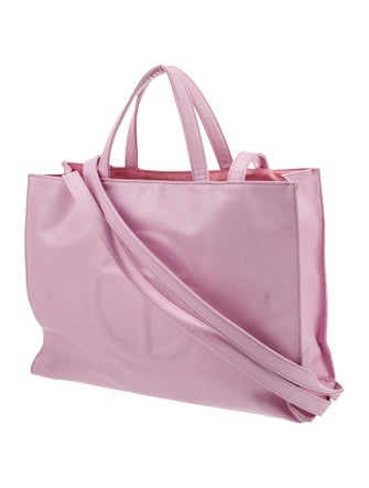 Telfar Vegan Leather Medium Bubblegum Shopping Bag