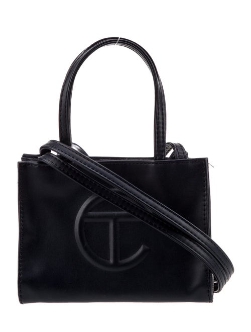 Telfar Vegan Leather Small Navy Shopping Bag