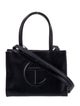 Telfar Vegan Leather Small Navy Shopping Bag