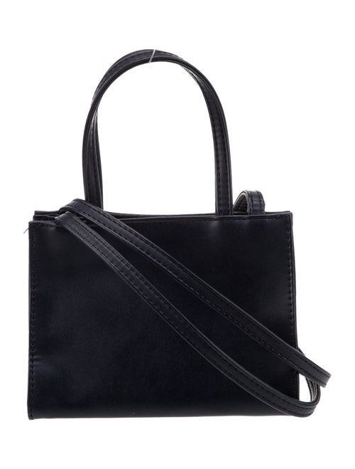 Telfar Vegan Leather Small Navy Shopping Bag