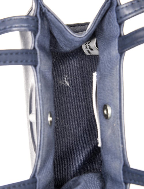 Telfar Vegan Leather Small Navy Shopping Bag