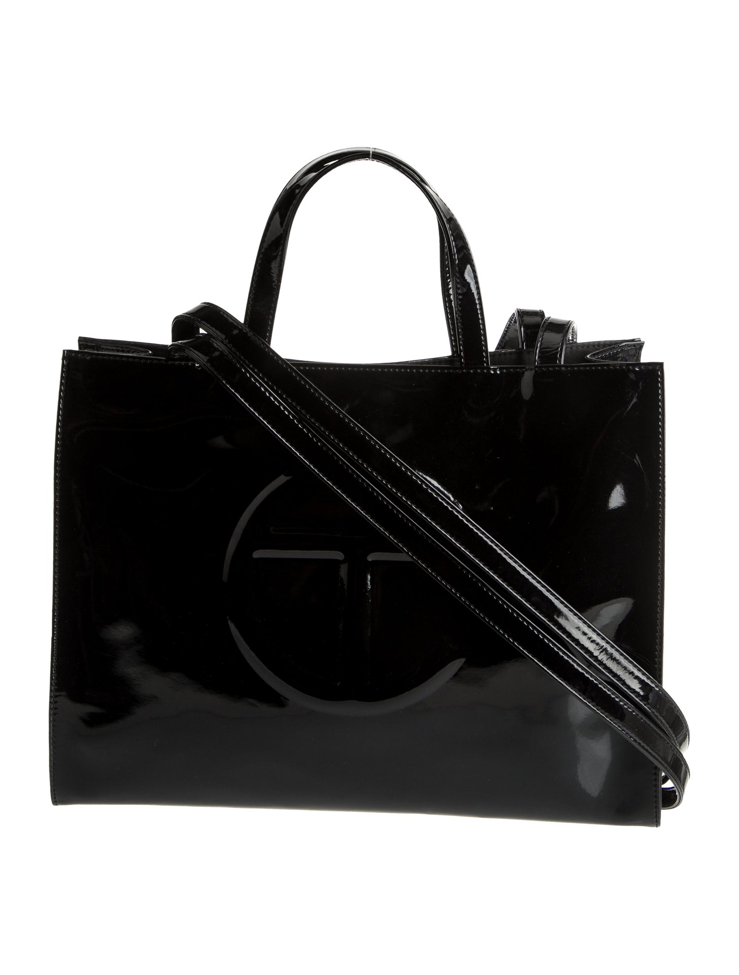 Telfar Vegan Patent Leather Shoulder Bag