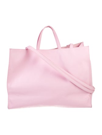 Telfar Vegan Leather Large Bubblegum Shopping Bag Large