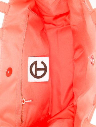 Telfar Vegan Leather Medium Orange Shopping Bag Medium