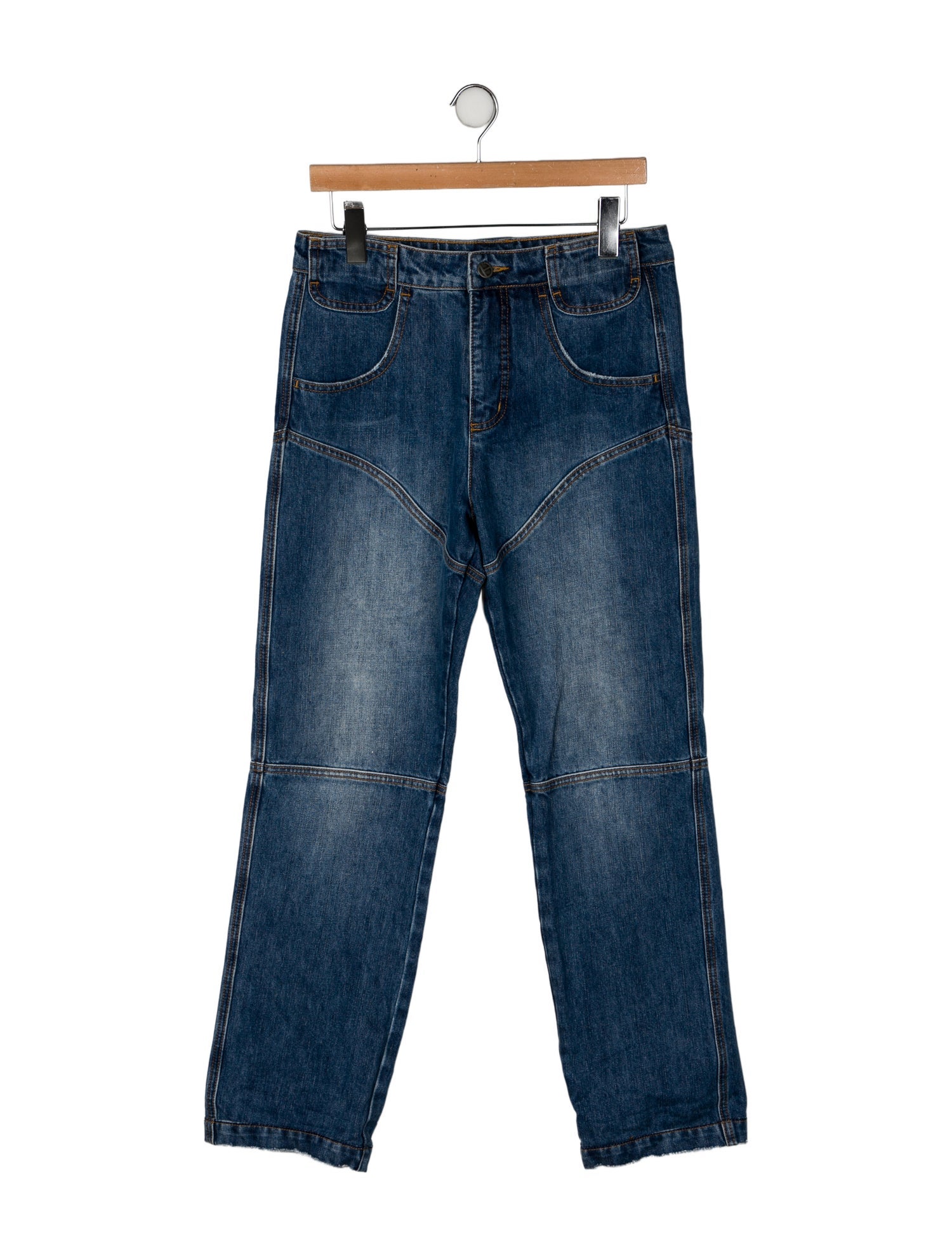 Telfar High-Rise Straight Leg Jeans