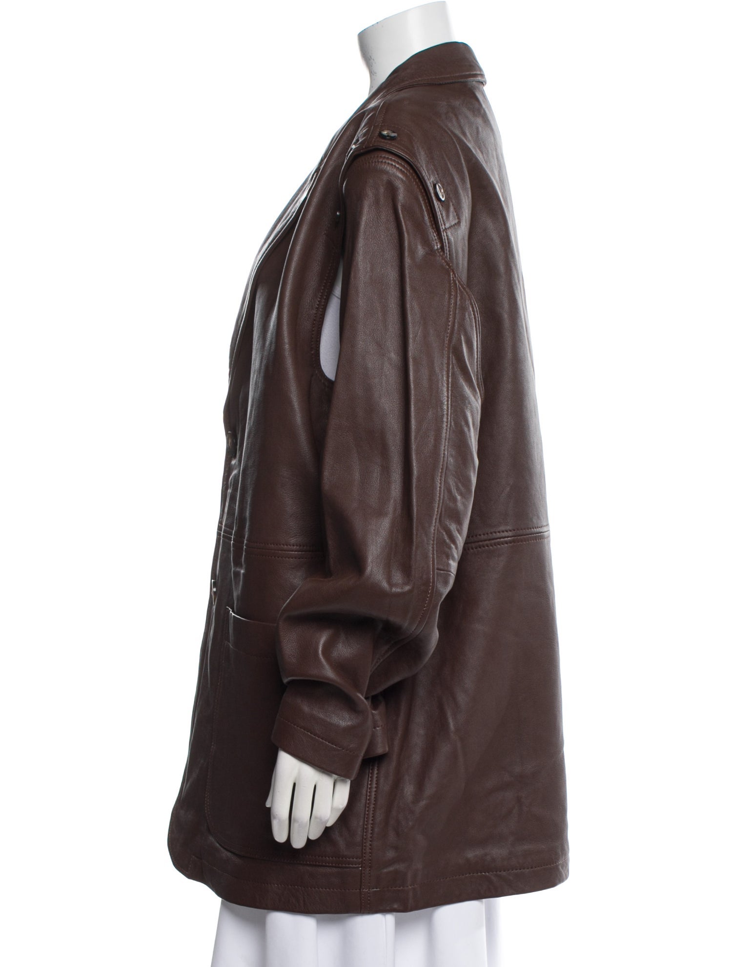 Telfar Leather Coat