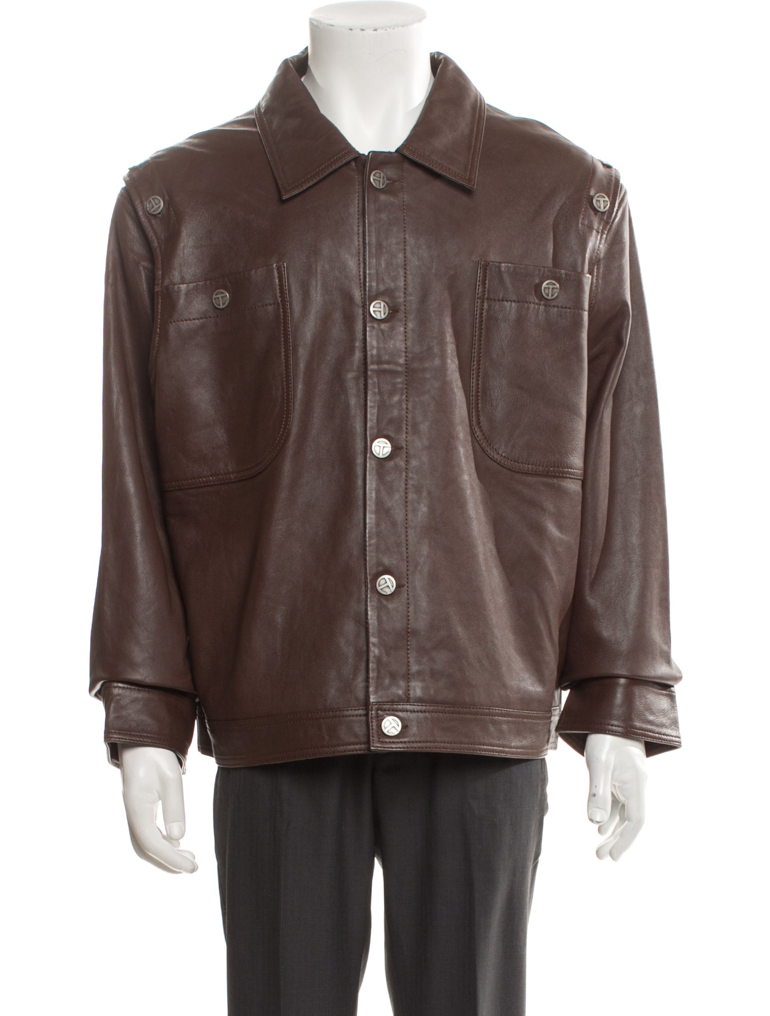 Telfar Leather Moto Jacket w/ Tags