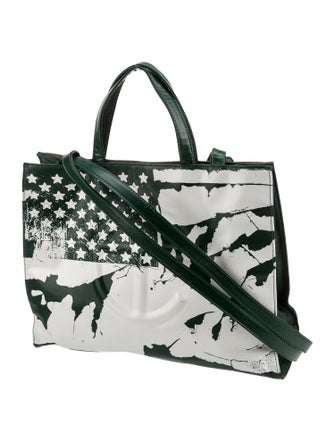 Telfar Vegan Leather Flag Shopping Bag Medium