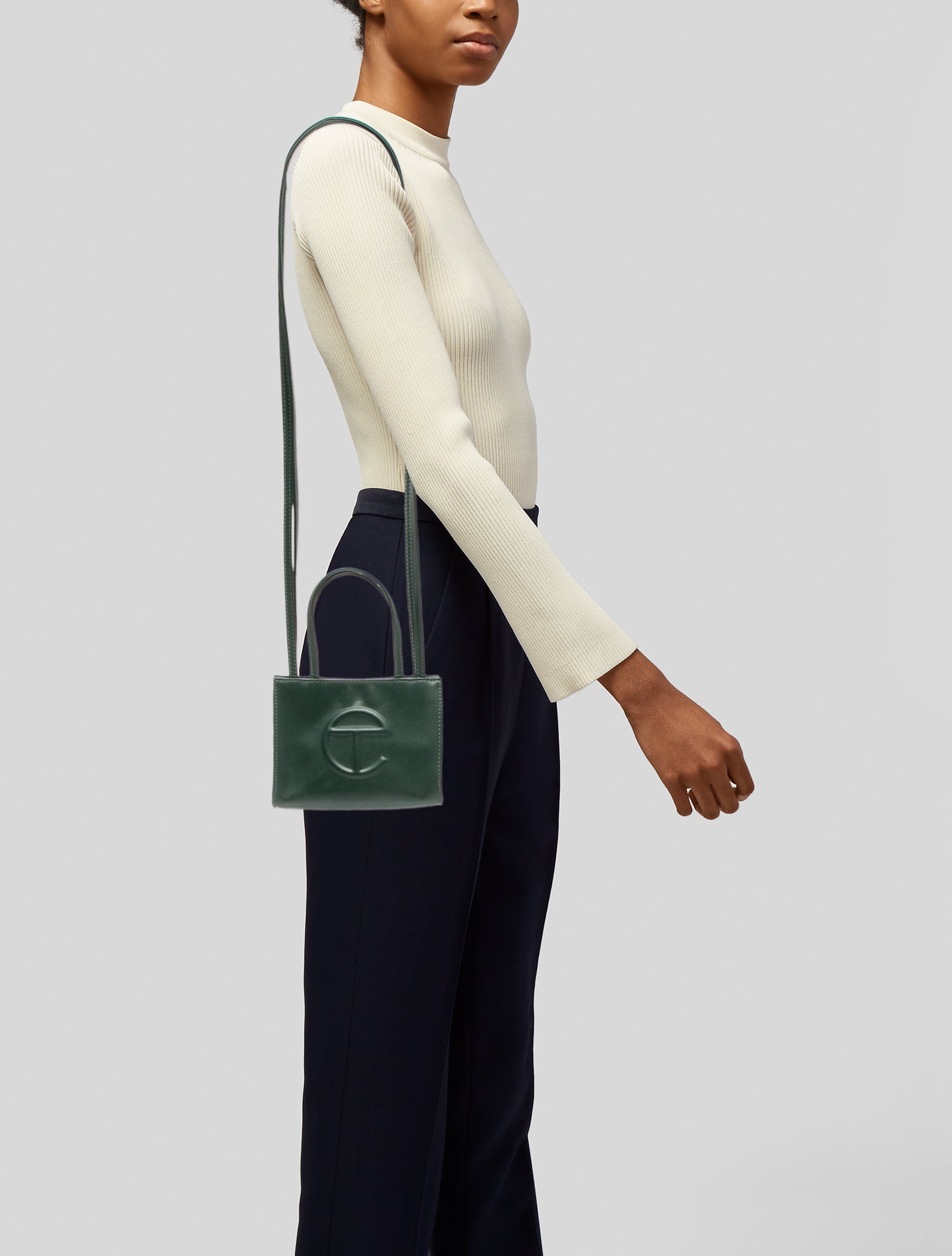 Telfar Vegan Leather Top Handle Bag Small